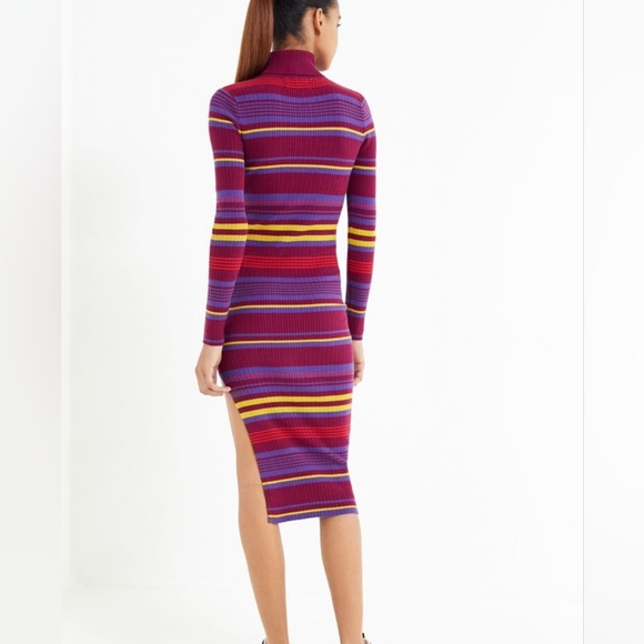 Urban Outfitters Stella Striped Turtleneck Sweater Dress - Picture 3 of 8